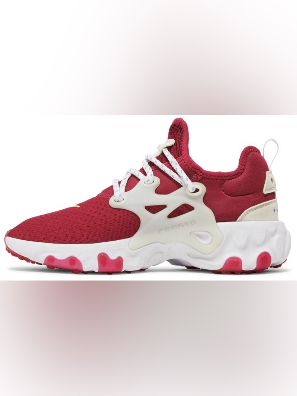 Nike Women’s React Presto 'Noble Red' size 10 - Picture 2 of 11